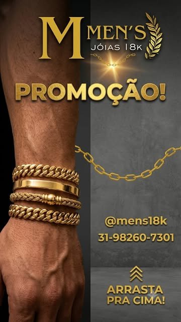 Corrente dourada do catálogo Men's